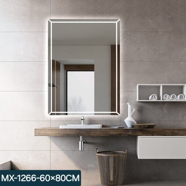 مراية مع انارة مانع بخار